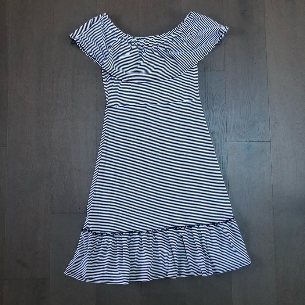 Michael Kors Striped Off the Shoulder Dress - Picture 6 of 6